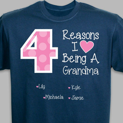 Reasons I LOVE Being a Grandma Tshirt