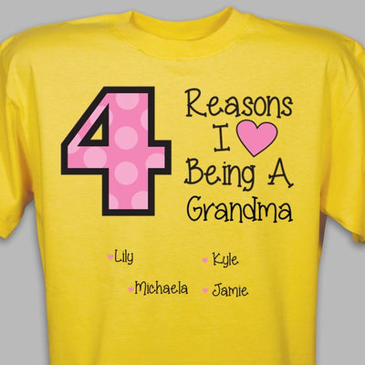 Reasons I LOVE Being a Grandma Tshirt
