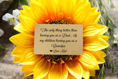 Personalized Wallet Insert Card for Grandpa