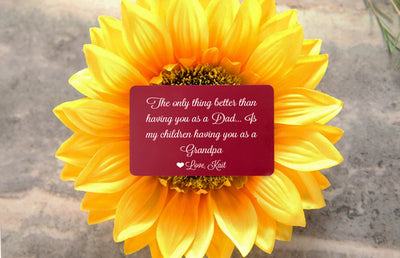 Personalized Wallet Insert Card for Grandpa