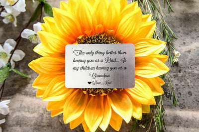 Personalized Wallet Insert Card for Grandpa