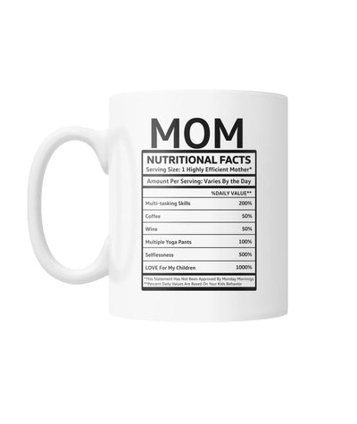 Mom Nutritional Info Mug