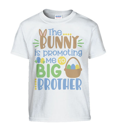 "The Bunny Is Promoting Me to Big Brother" Kids Tshirt
