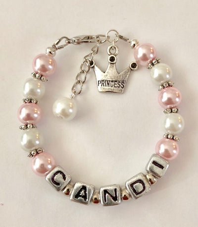 Princess Personalized Girl's Charm Bracelet (Made to Order)