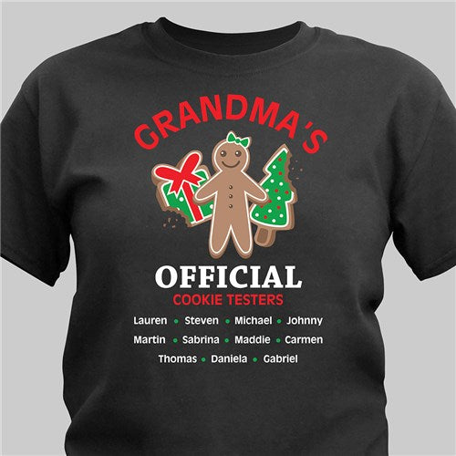 Grandmas Official Cookie Testers T-shirt