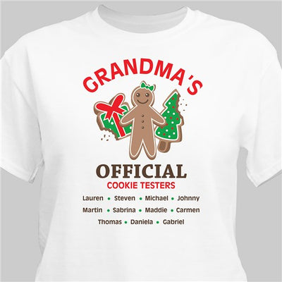 Grandmas Official Cookie Testers T-shirt