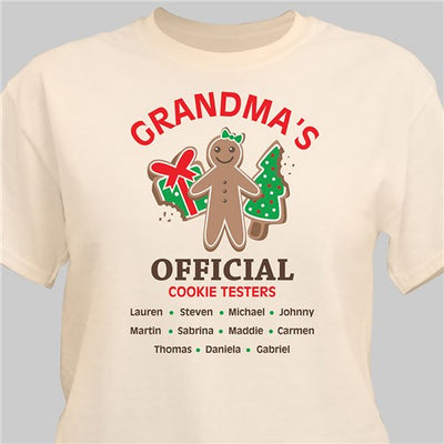 Grandmas Official Cookie Testers T-shirt