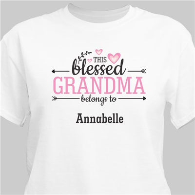 Blessed Grandma Personalized TShirt