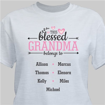 Blessed Grandma Personalized TShirt