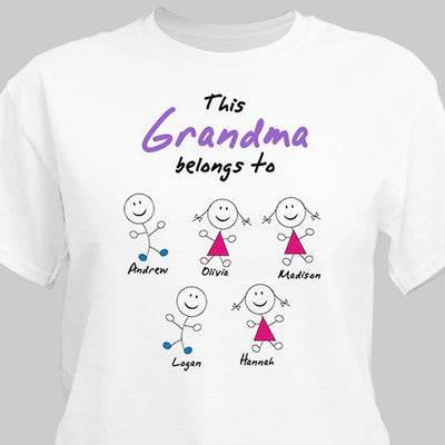 This Grandma Belongs To... Personalized Tshirt