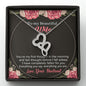 To My Beautiful Wife - Double Hearts Necklace