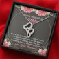 To My Beautiful Wife - Double Hearts Necklace