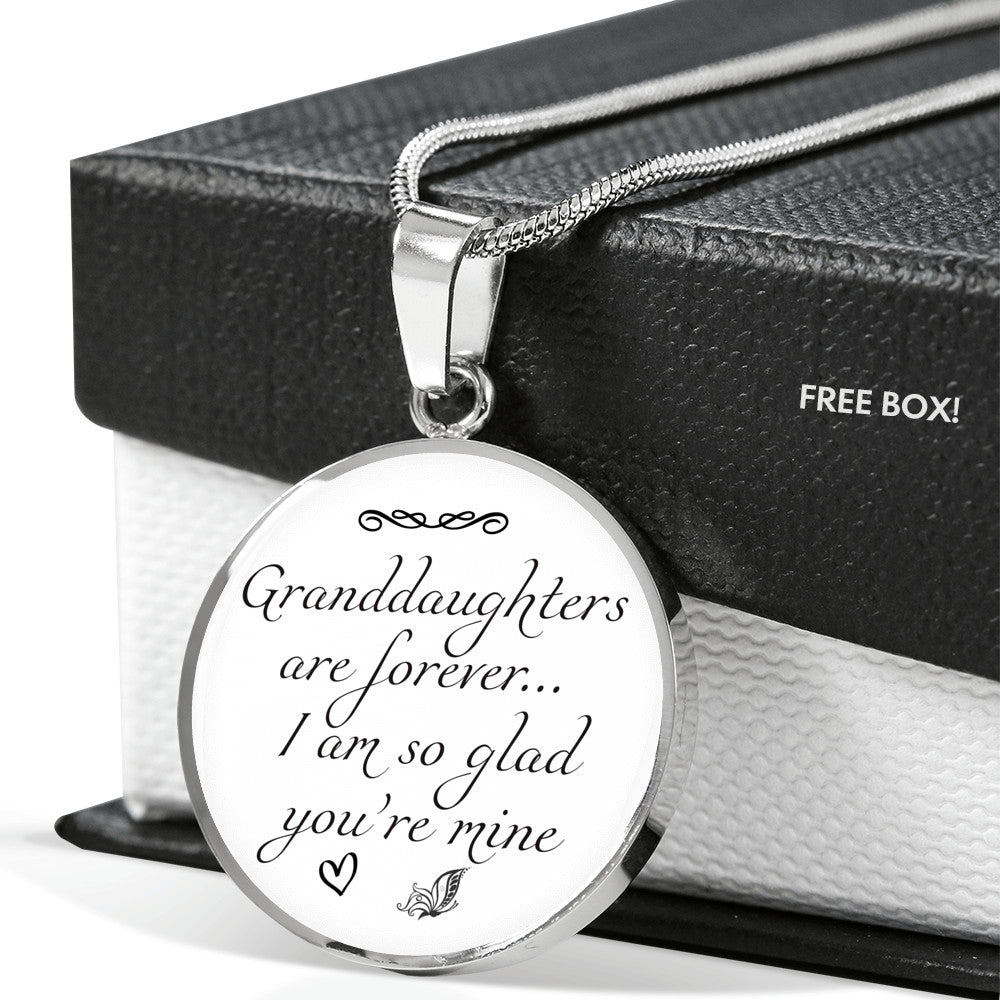 Granddaughter Luxury Necklace with Custom Engraving