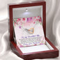 My Love For You has Increased With Time - Interlocking Hearts Necklace