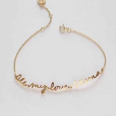 Love Handwriting Bracelet