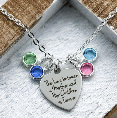 Mom Birthstone Necklace
