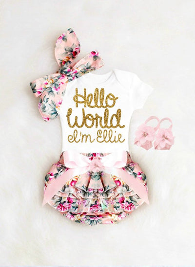 Baby Girl Coming Home Personalized Outfit
