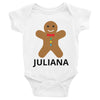 Personalized Christmas Cookie Infant Bodysuit