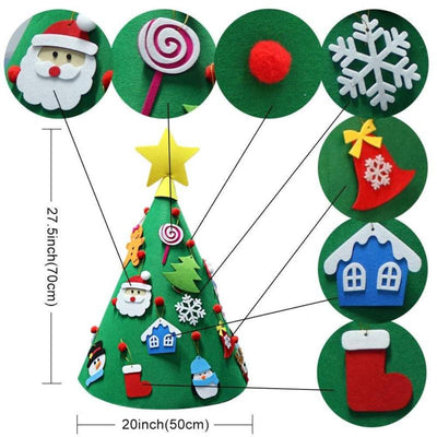Toddler DIY Christmas Felt Tree