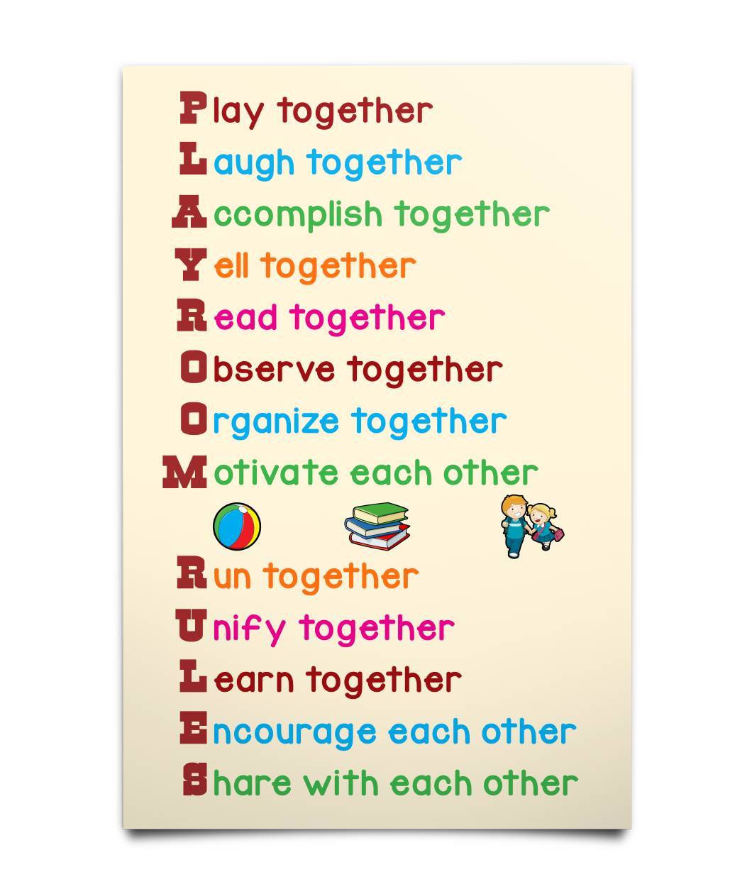 The perfect poster for every kids playroom!