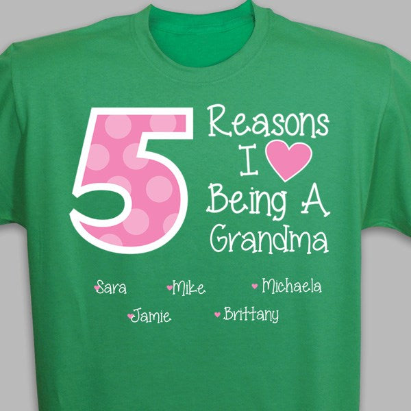 Reasons I LOVE Being a Mom Tshirt