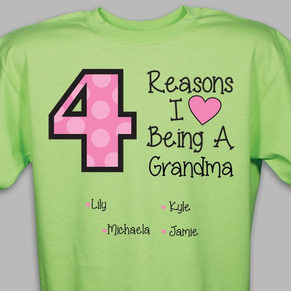 Reasons I LOVE Being a Grandma Tshirt