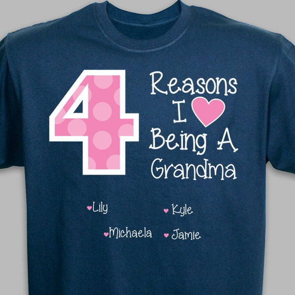 Reasons I LOVE Being a Grandma Tshirt