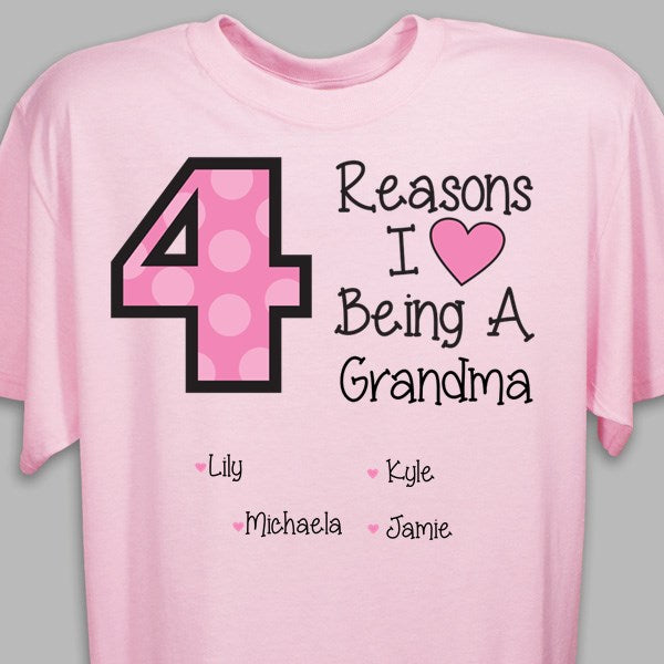 Reasons I LOVE Being a Grandma Tshirt