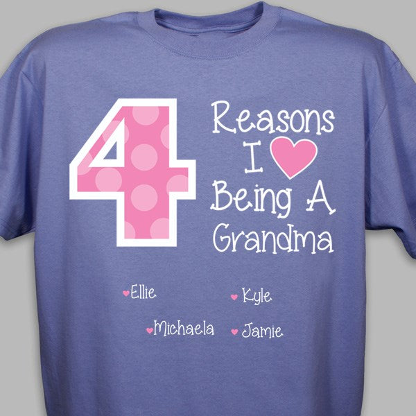 Reasons I LOVE Being a Grandma Tshirt
