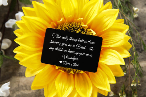 Personalized Wallet Insert Card for Grandpa