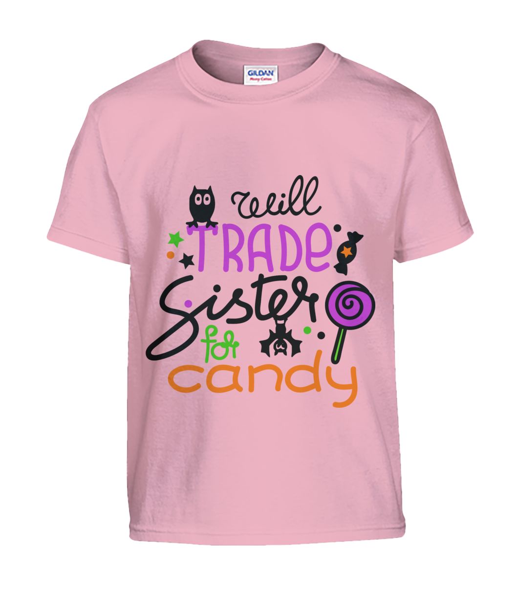 Will trade SISTER for Candy Kids Halloween Tshirt