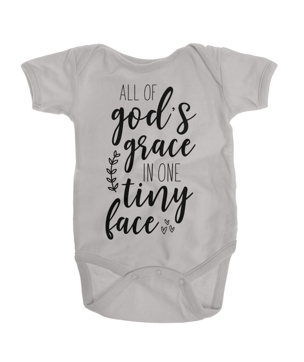 All of God's Grace in One Tiny Face Onesie