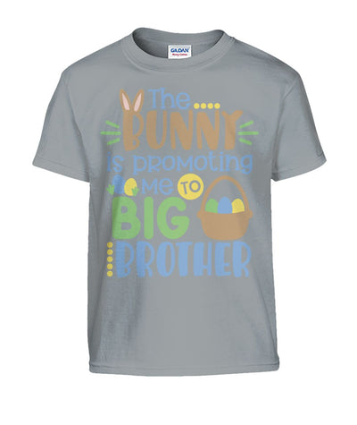 "The Bunny Is Promoting Me to Big Brother" Kids Tshirt