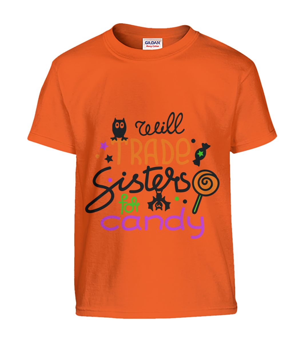 Will Trade SISTERS for Candy Kids Halloween Tshirt