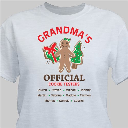 Grandmas Official Cookie Testers T-shirt