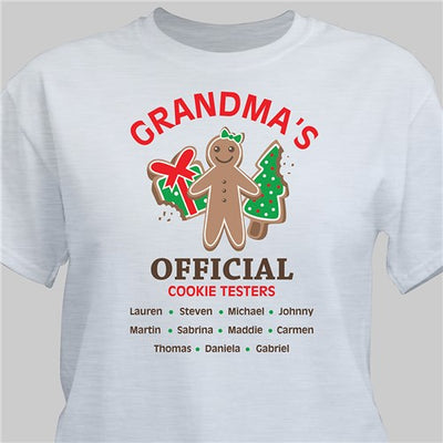 Grandmas Official Cookie Testers T-shirt