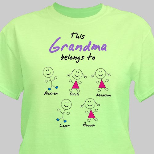 This Grandma Belongs To... Personalized Tshirt