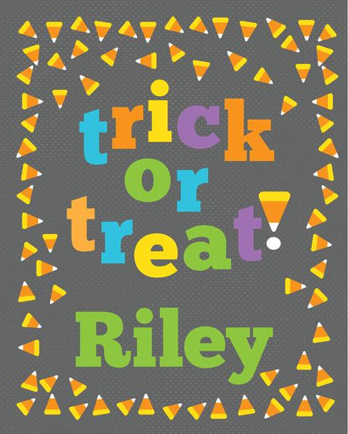 Candy Corn Halloween Personalized Puzzle