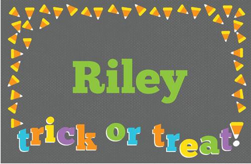 Candy Corn Personalized Placemat