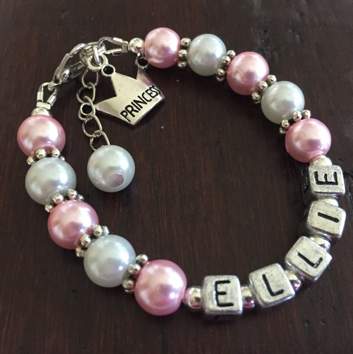 Custom Girl's Heart Charm Bracelet (Made to Order) - avasplayroom