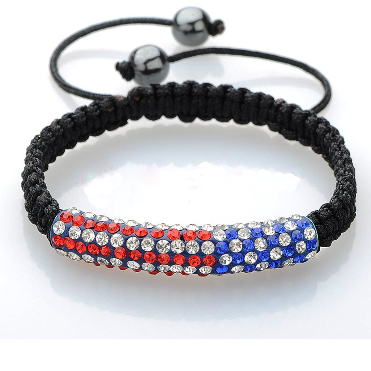 Patriotic July 4th Rhinestone Bracelet