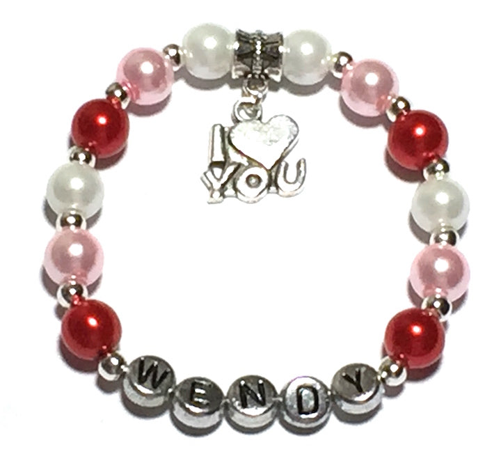 Valentine's Day Name Bracelet (Made to Order)