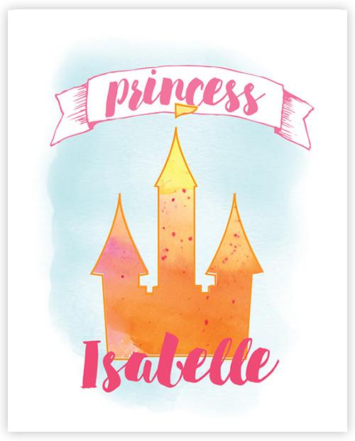 WATERCOLOR PRINCESS ART PRINT