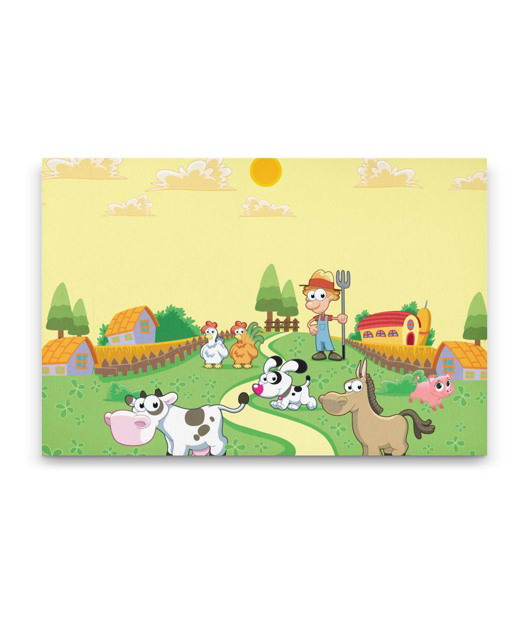 Fun Animal Canvas Art For Kids Bedroom or Playroom
