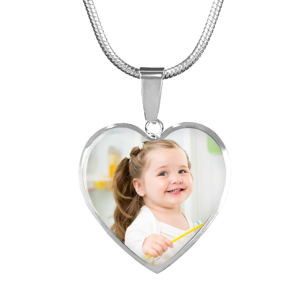 Heart Pendant with little girl