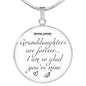 Granddaughter Luxury Necklace with Custom Engraving