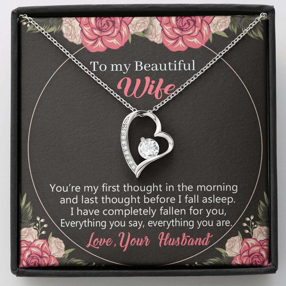 To My Beautiful Wife - Forever Love Necklace
