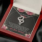 To My Beautiful Wife - Double Hearts Necklace