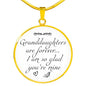 Granddaughter Luxury Necklace with Custom Engraving