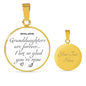 Granddaughter Luxury Necklace with Custom Engraving